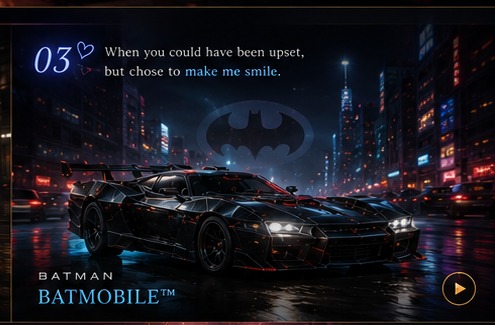 Batmobile cinematic visual