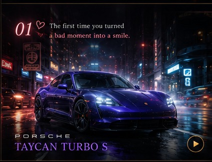 Porsche cinematic visual